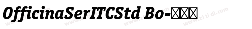 OfficinaSerITCStd Bo字体转换